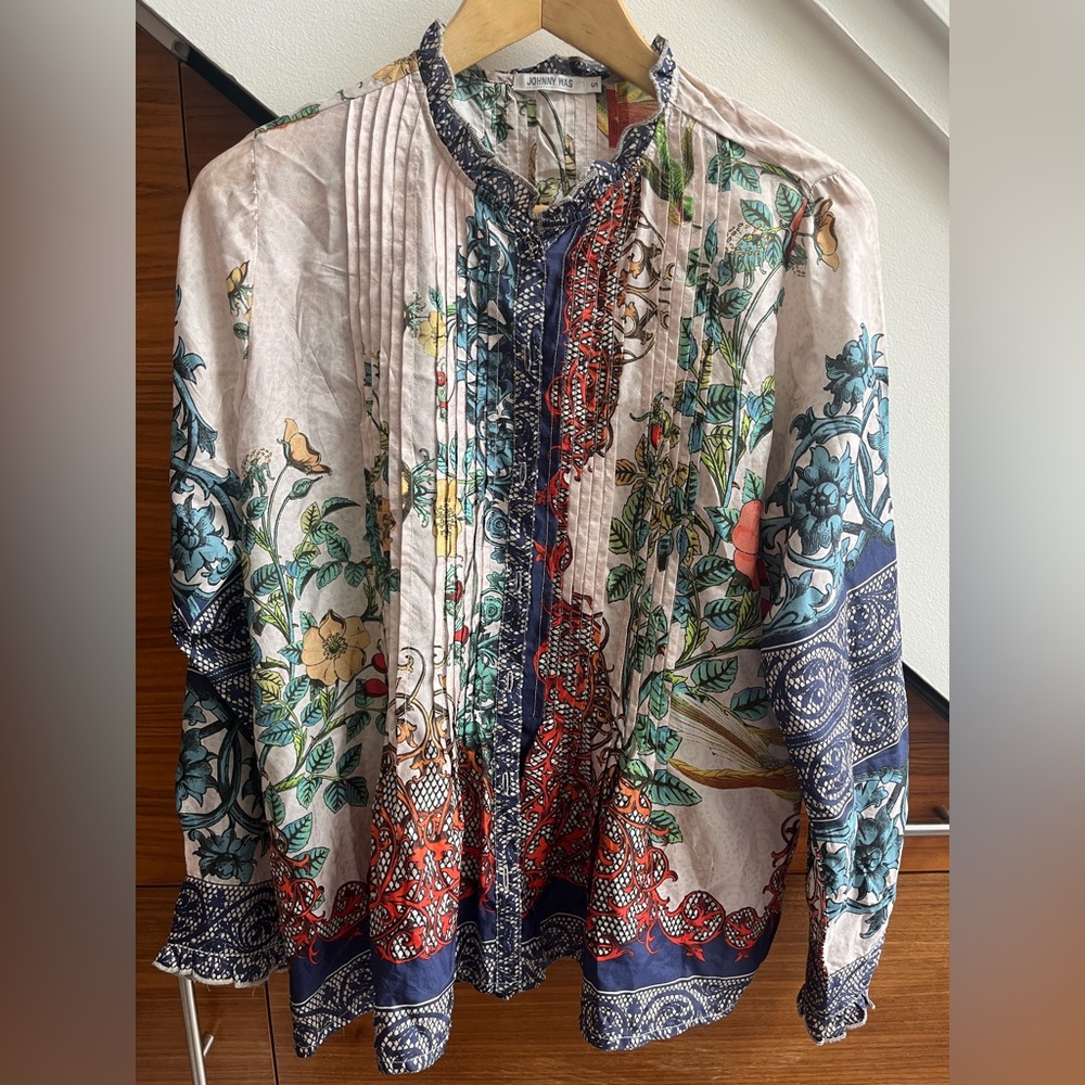 JOHNNY WAS silk blouse - Picture 3 of 7